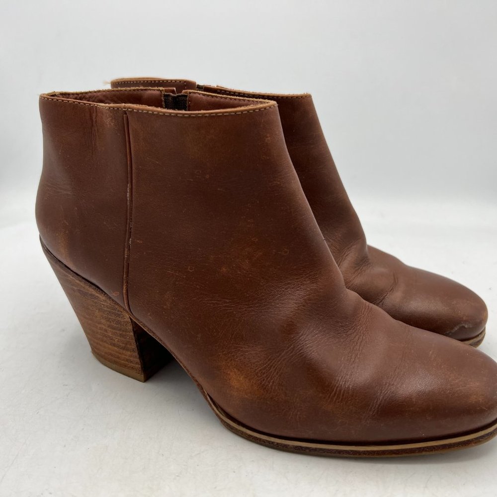 Rachel Comey Mars Zip Up Heeled Ankle Boots Brown Womens Size 7.5 - Picture 4 of 4